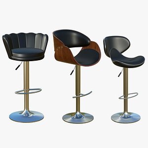 Bar Stool Chair V1 3D model