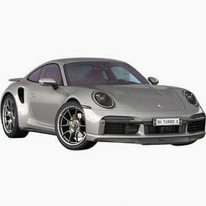 Porsche 911 Turbo S 2021 Opening doors and trunk