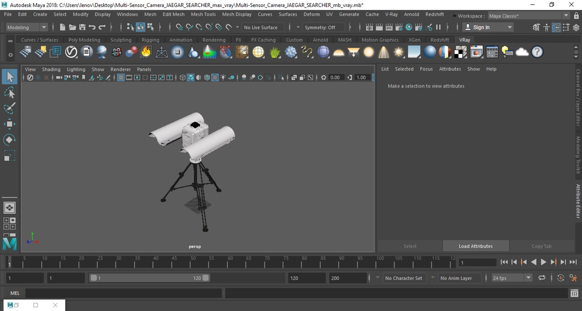 3D Multi-Sensor Camera JAEGAR SEARCHER Model - TurboSquid 2280236