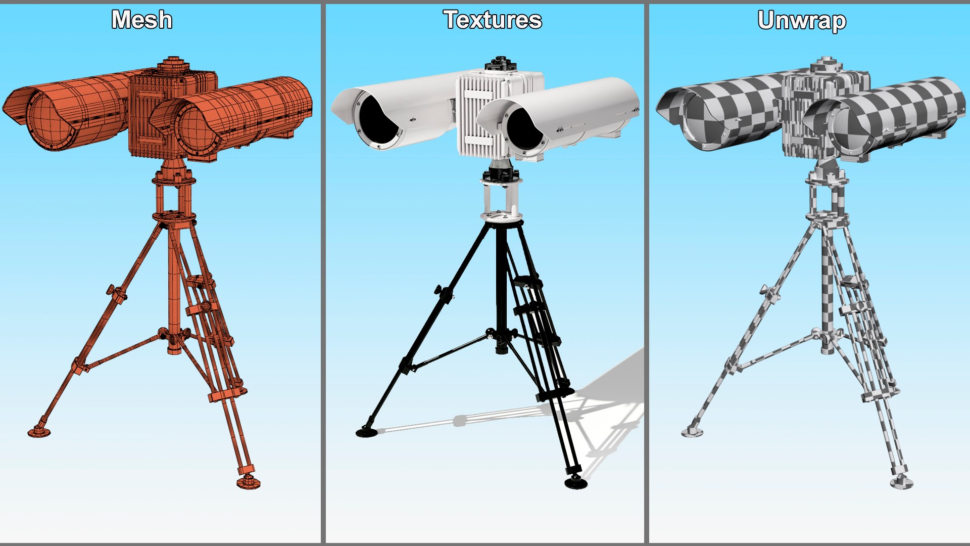 3D Multi-Sensor Camera JAEGAR SEARCHER Model - TurboSquid 2280236