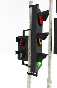 traffic lights 3D model