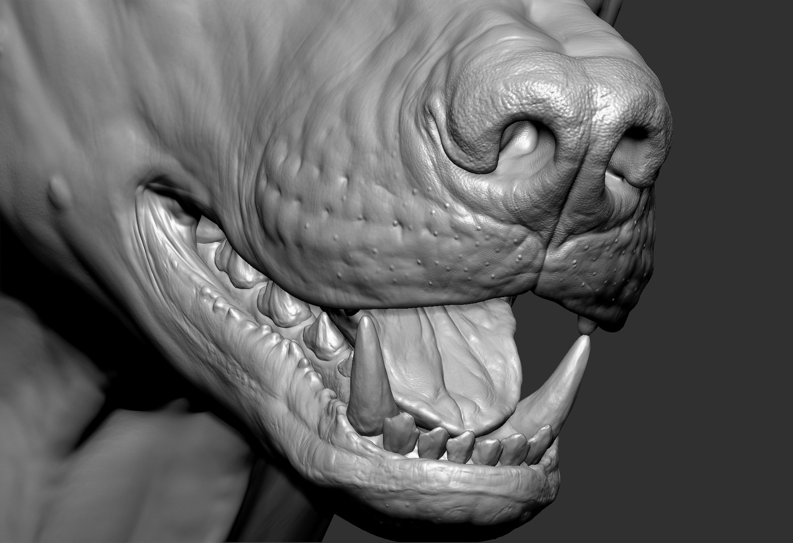 Wolf VFX MUSCLE SIMulation 3D - TurboSquid 1909037