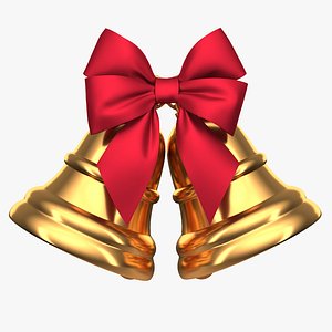 Christmas Bell 02v PBR 3D model
