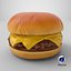 Realistyczny podstawowy cheeseburger