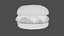 3D model Realistic Basic Cheeseburger