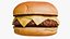 3D model Realistic Basic Cheeseburger
