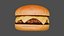 3D model Realistic Basic Cheeseburger