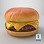 3D model Realistic Basic Cheeseburger