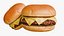 3D model Realistic Basic Cheeseburger