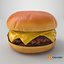 3D model Realistic Basic Cheeseburger