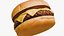3D model Realistic Basic Cheeseburger