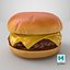 3D model Realistic Basic Cheeseburger