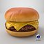 Realistyczny podstawowy cheeseburger