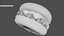 3D model Realistic Basic Cheeseburger