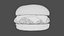 3D model Realistic Basic Cheeseburger