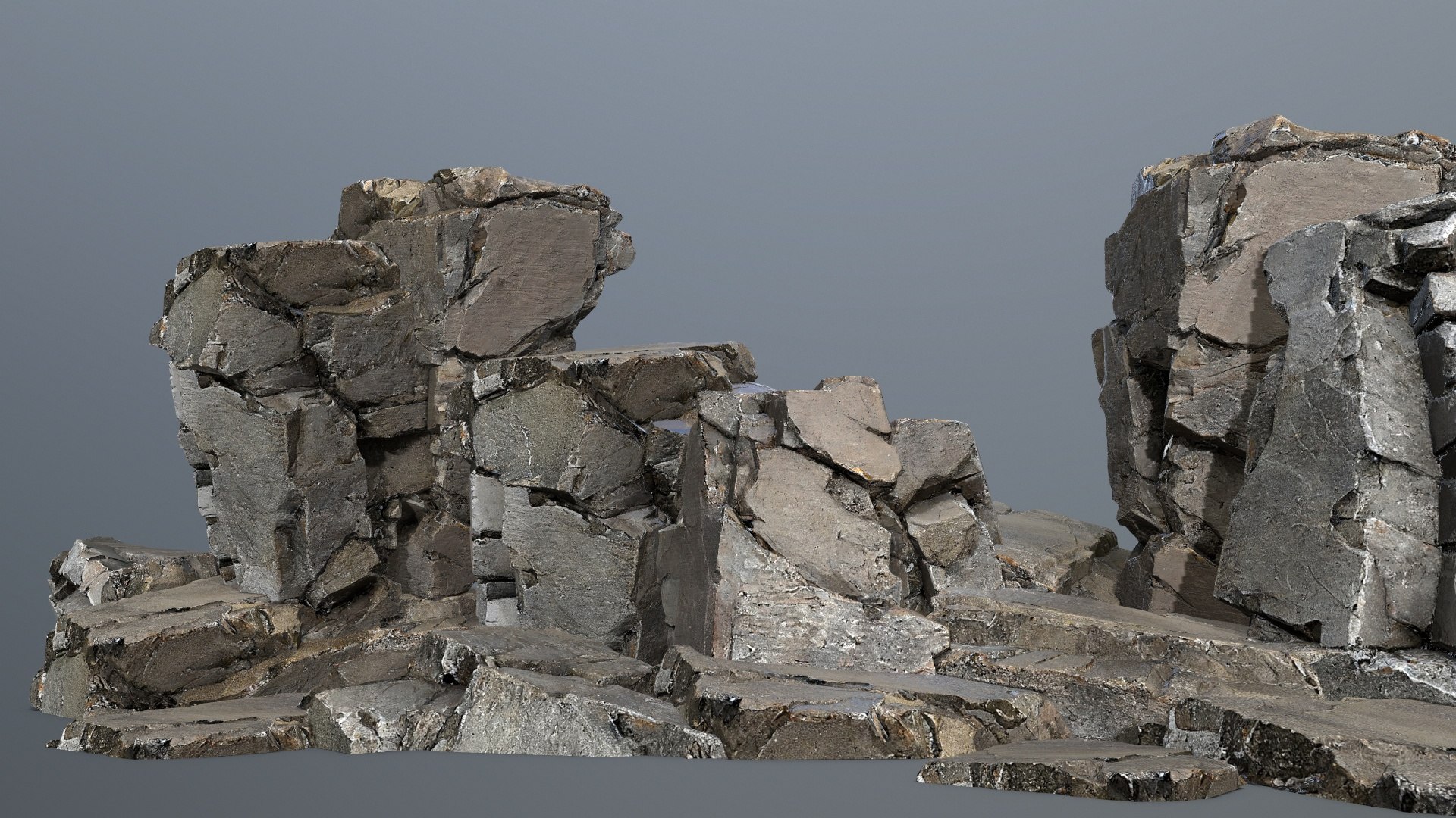 3D Cliff Rocks - TurboSquid 2220635