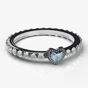 Diamond Heart Ring