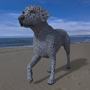 LAB-028 Dog Walking 3D model