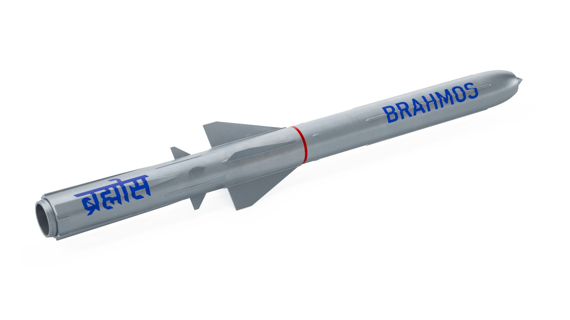 BrahMos Cruise Missile 3D Model - TurboSquid 2275332