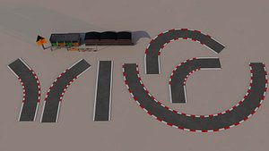 3D RaceTrack Package model