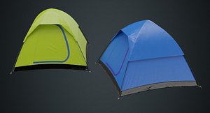 camping tent 1a 3D model