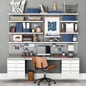 3D Office workplace N1