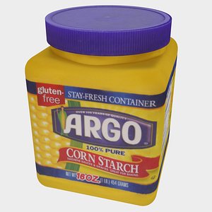 3D cornstarch container model