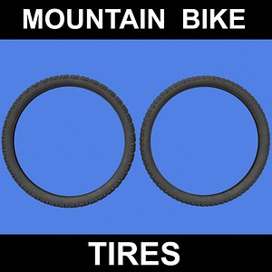 3d model mountain bike tires