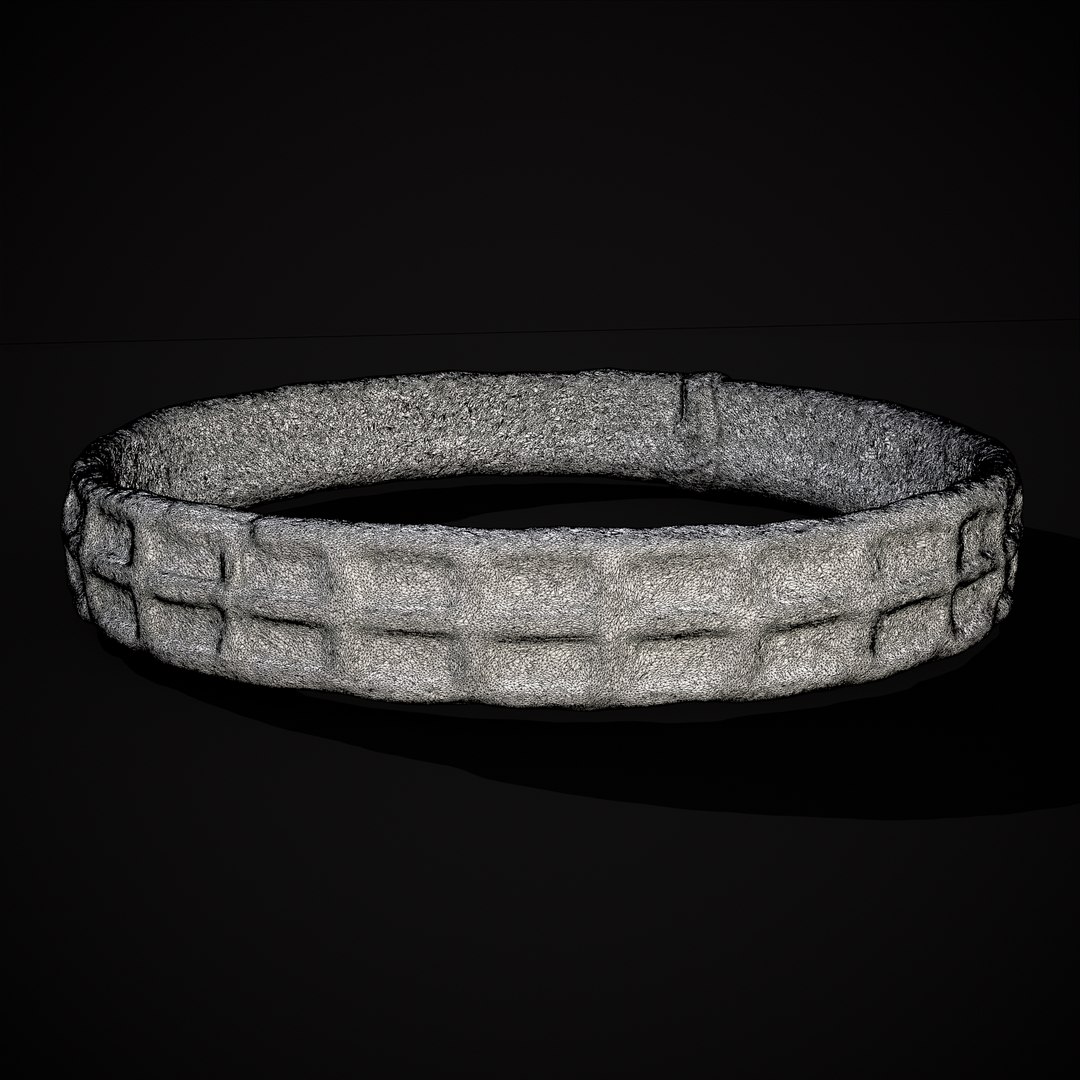 Square Pattern Medieval Ring model - TurboSquid 2133826