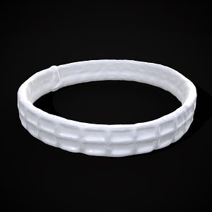 Square Pattern Medieval Ring model