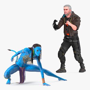 Rigged Movie Characters Collection 3D model