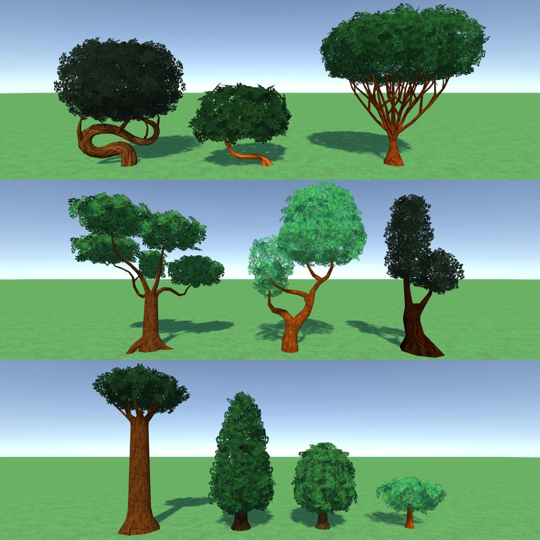 3D Tree Package - Animated Game Set For Unity - TurboSquid 2137676