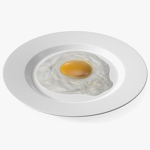 Fried Eggs On A Plate