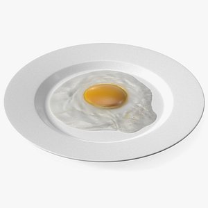 Fried Eggs On A Plate