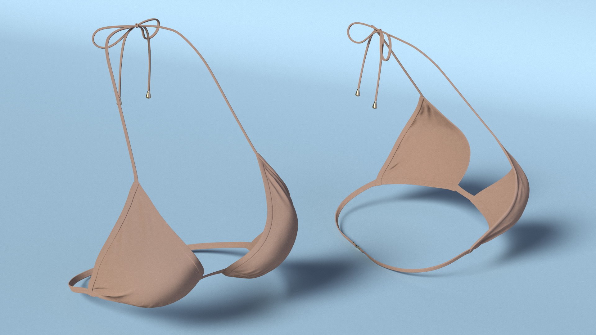 Triangle Bikini Top 3D Model - TurboSquid 2386048