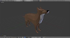 Low-Poly Shepard Dog