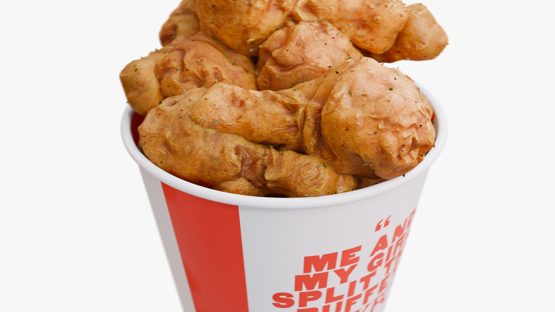 3D KFC Fried Chicken Bucket - TurboSquid 2251727