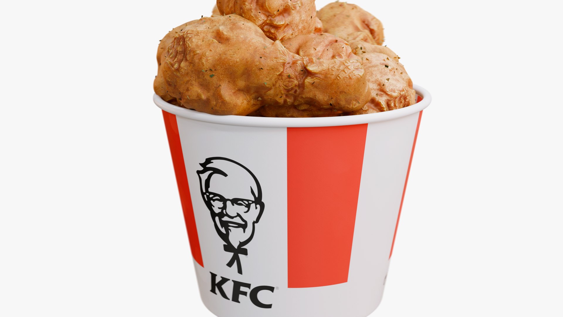 3D KFC Fried Chicken Bucket - TurboSquid 2251727