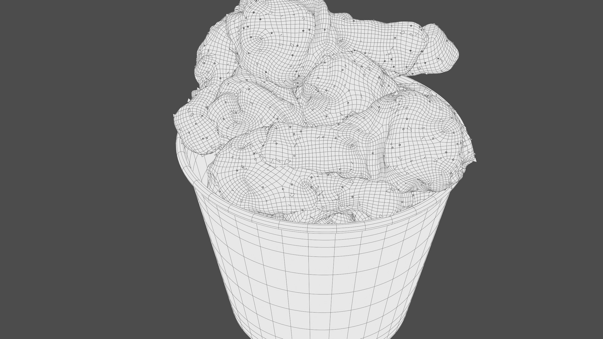 3D KFC Fried Chicken Bucket - TurboSquid 2251727