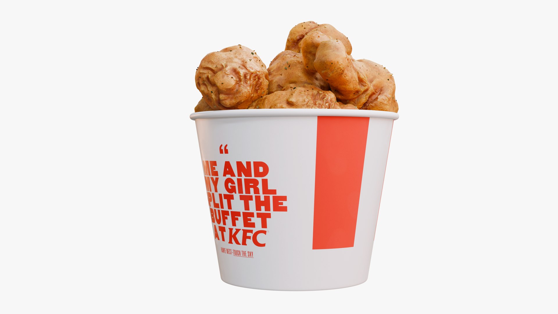 3D KFC Fried Chicken Bucket - TurboSquid 2251727