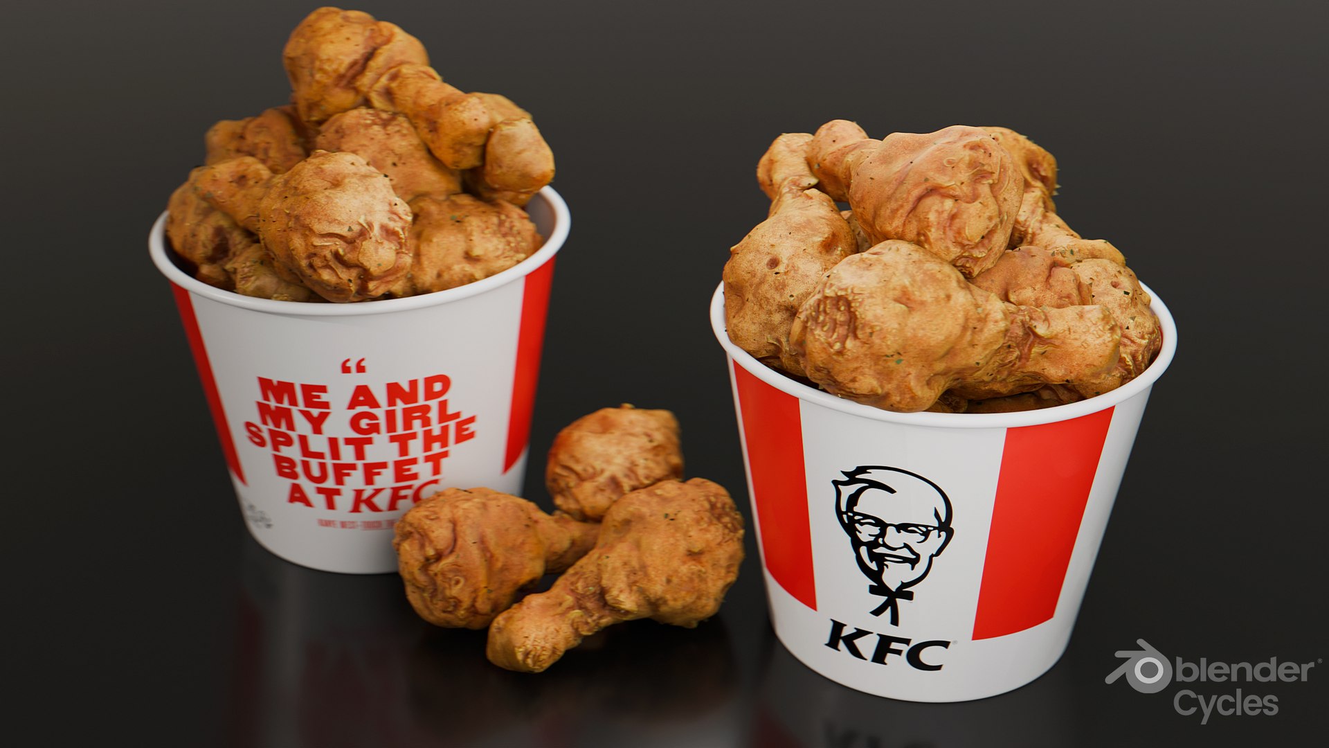 3D KFC Fried Chicken Bucket - TurboSquid 2251727