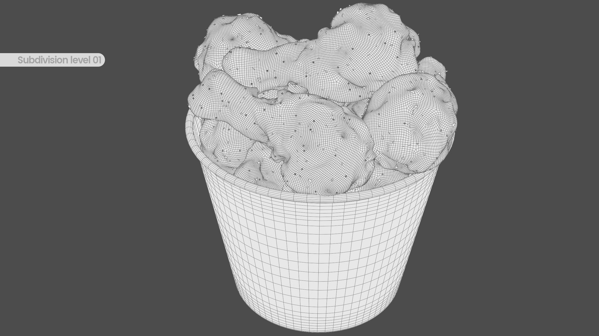 3D KFC Fried Chicken Bucket - TurboSquid 2251727