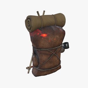 Medieval Hunter Bag 3D model