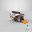 Dos cafeterías detalladas, quiosco y camión.