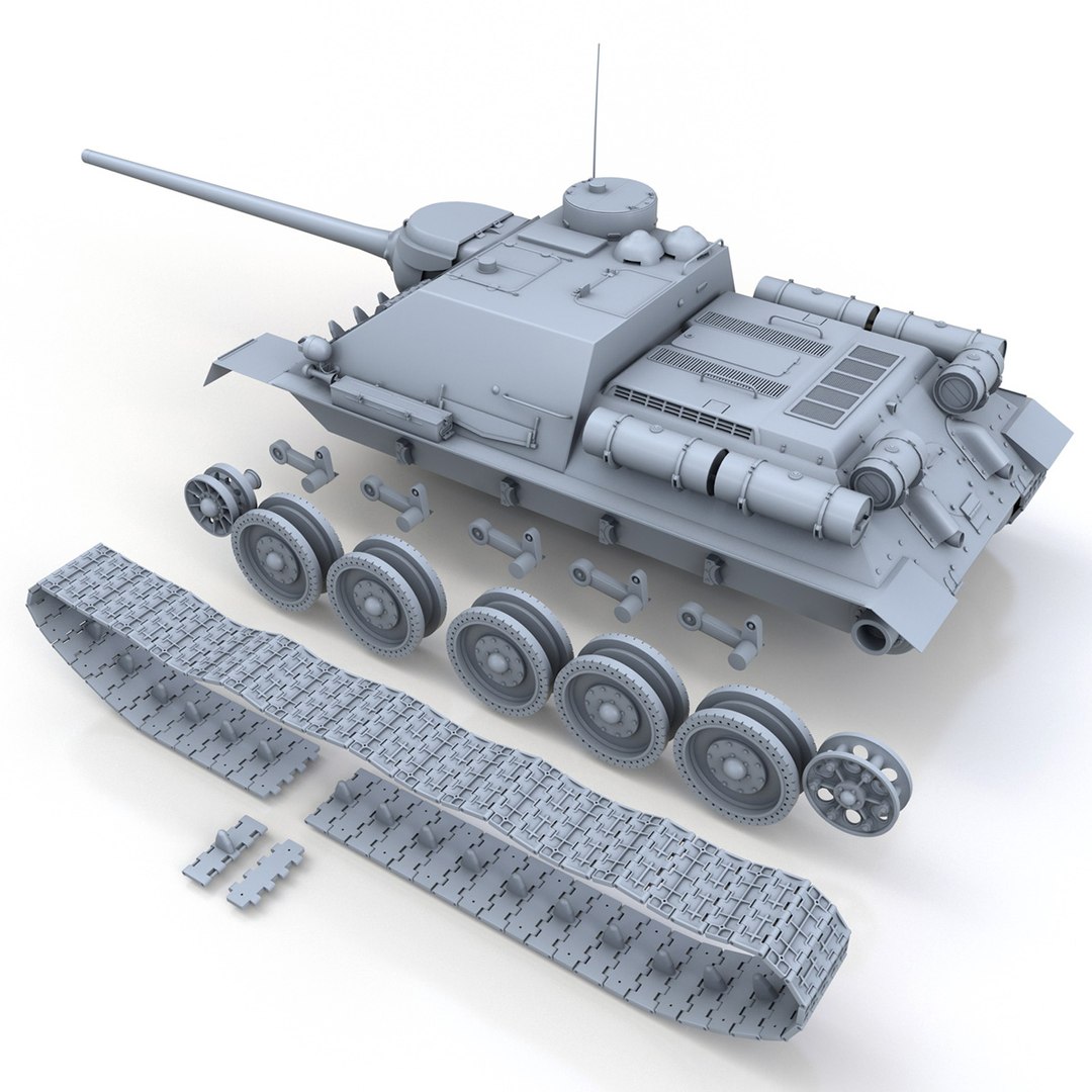 3D Su-100 - Soviet Tank - TurboSquid 1484690