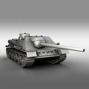 3D su-100 - soviet tank