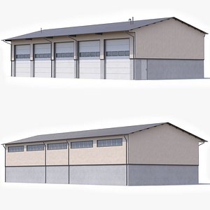 3D model Industrial Building 40