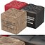 3D set poufs