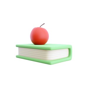 book apple 3D model