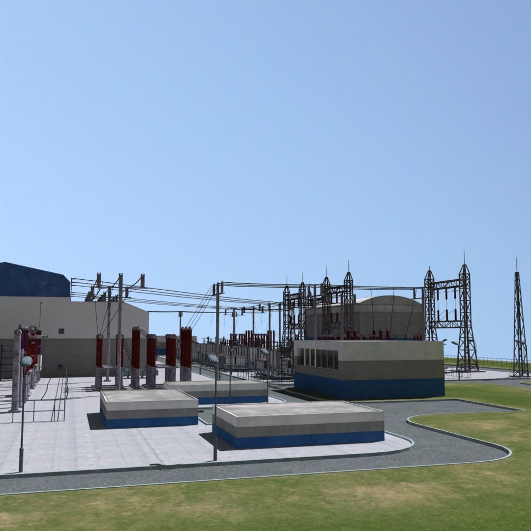 3d Max Electrical Substation Station